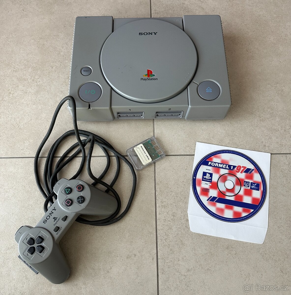 Playstation 1 scph 5502 PAL + volant s pedály a hra - 2