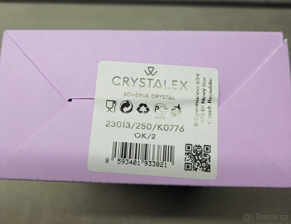 Crystalex GLASS HEART sklenice na prosecco 250 ml - 2