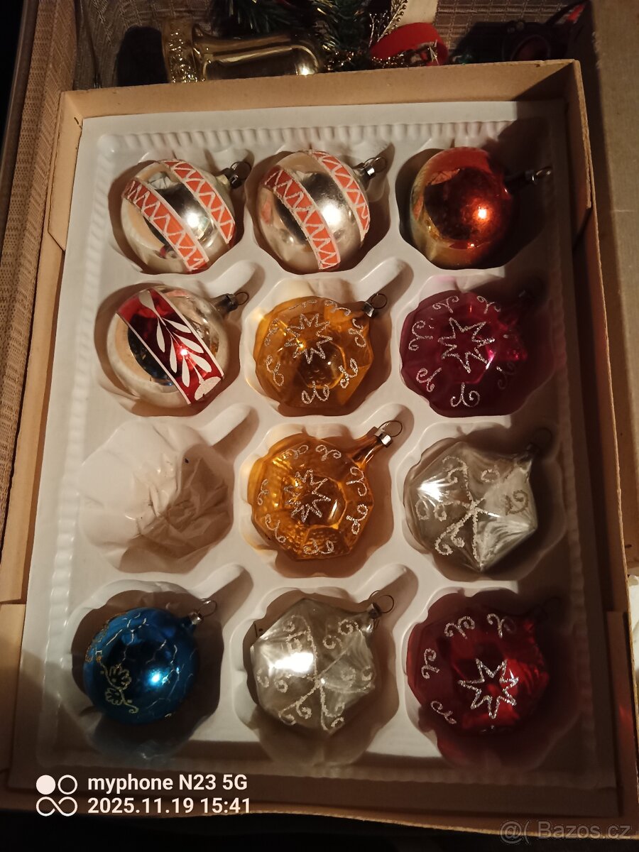 Retro vánoční ozdoby a osvetleni - 2