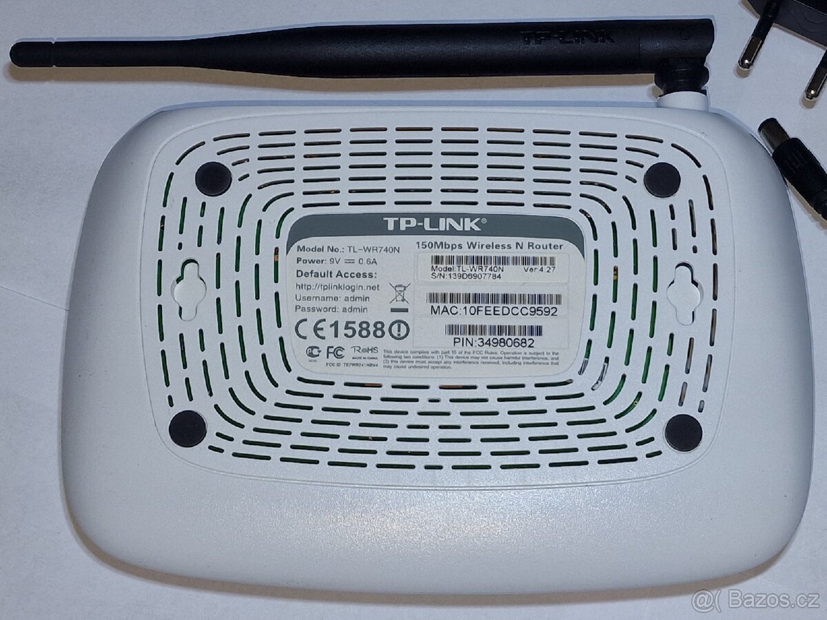 TP-Link TL-WR740N v4.27, VR, Rudník, TU. Balíkovna 83Kč - 2