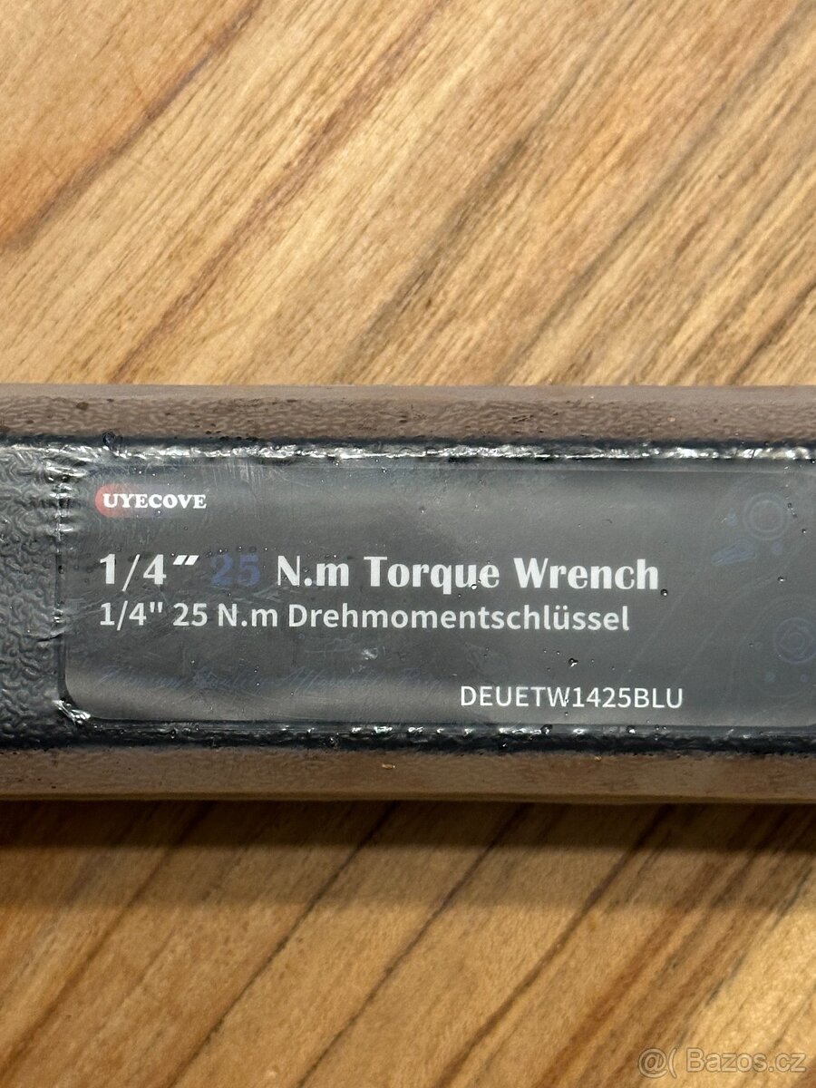 Nový Momentový klíč 1/4 palce 1-25 Nm pro kola auta - 2