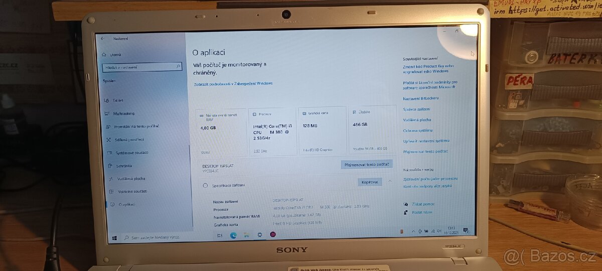 Sony waio PCG 71313M, i3, 500GB disk, Win. 10 - 2
