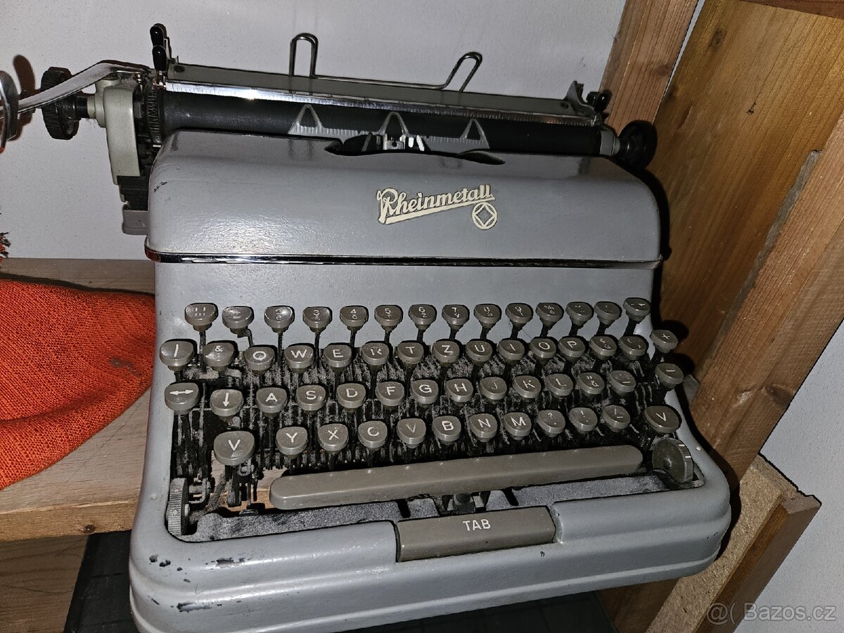 Psací stroj Rheinmetall + Ľubava - 2