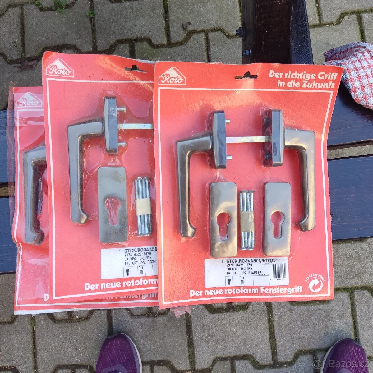 Dveřní kování rotto kliky nové 2 ks - 2