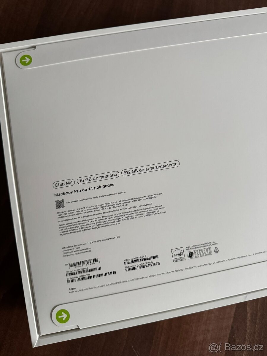 MacBook Pro 14" M4 (2024) 16GB/512GB - NOVÝ - 2