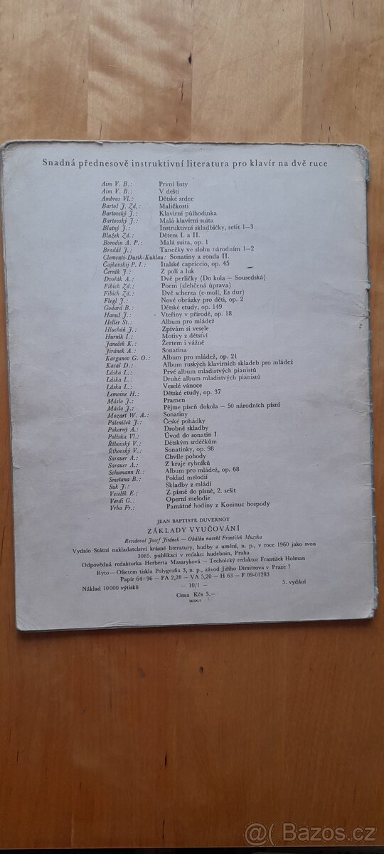 Noty pro klavir Duvernoy - 2