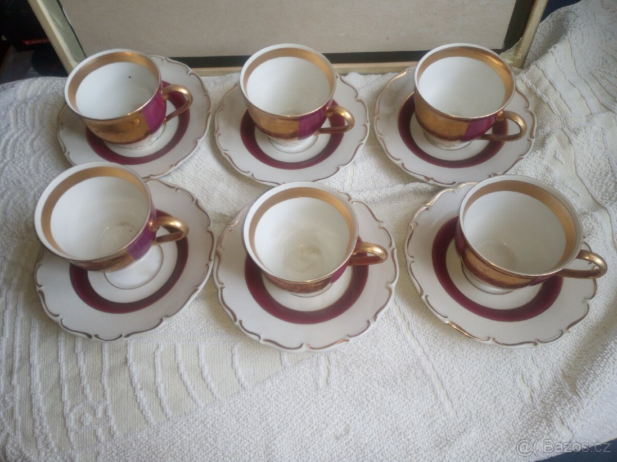 Čajový servis, ručně malovaný - 2
