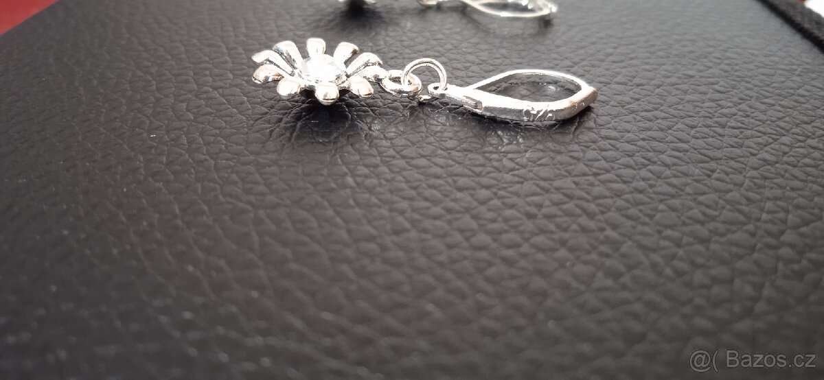 Naušnice 925 Sterling s perletí abalone Kvítek - 2