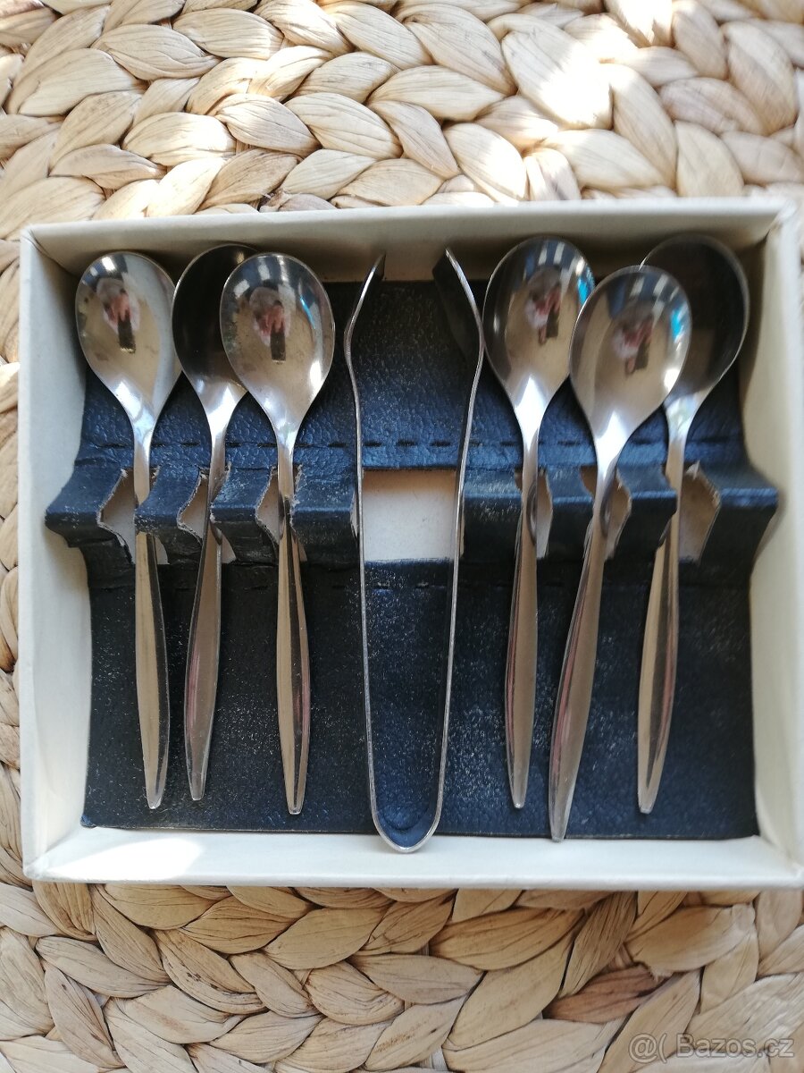 Retro kávové lžičky TONER - sada - 6 + 1 - 2