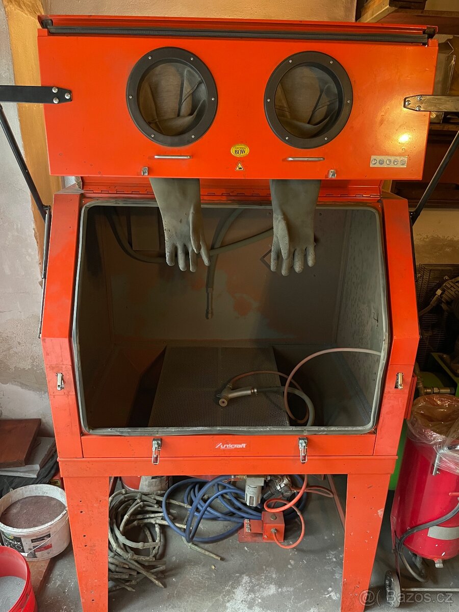 Pískovací box + kompresor Atmos - 2