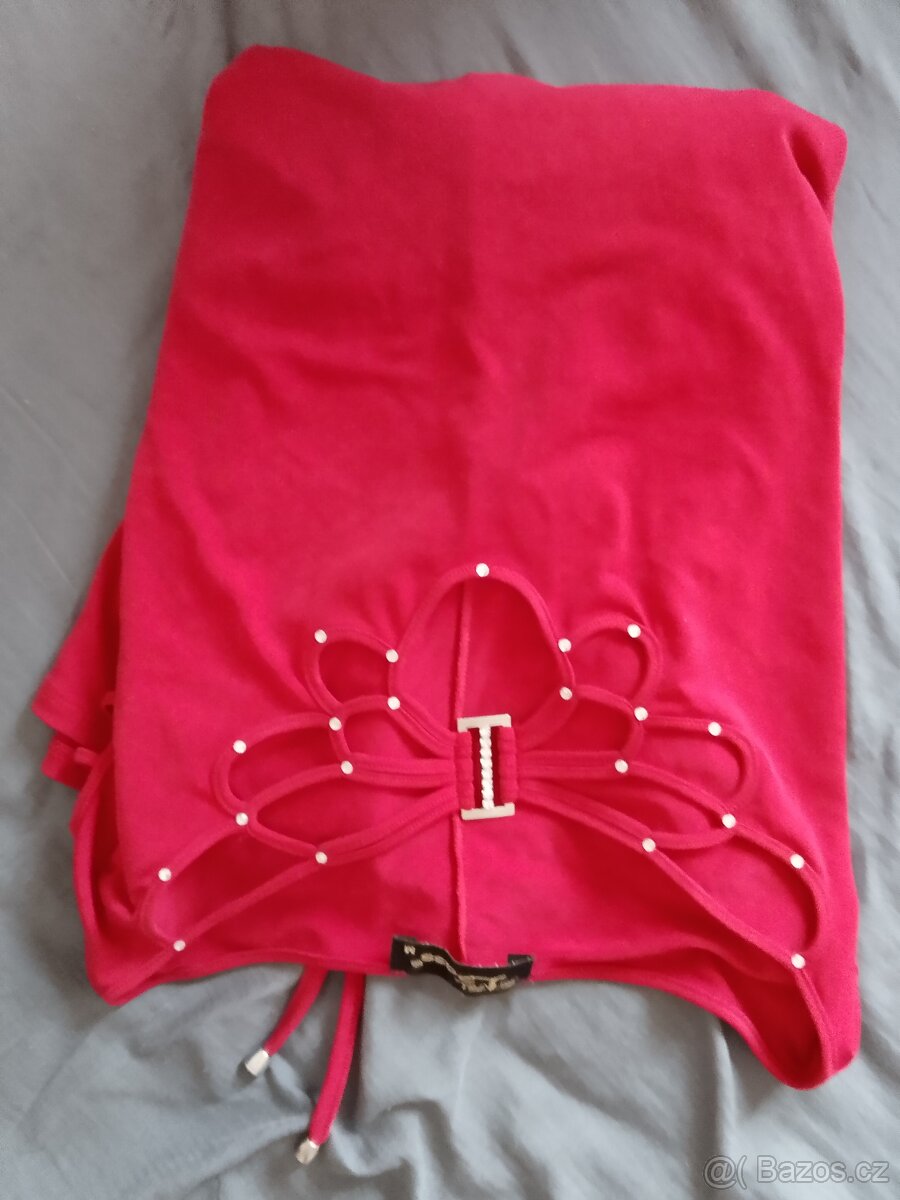 Červená saténová halenka vel M - 2