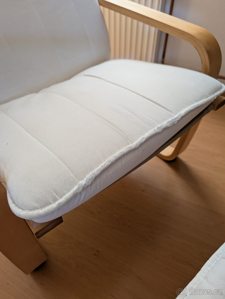 Ikea křeslo + podnožník - 2