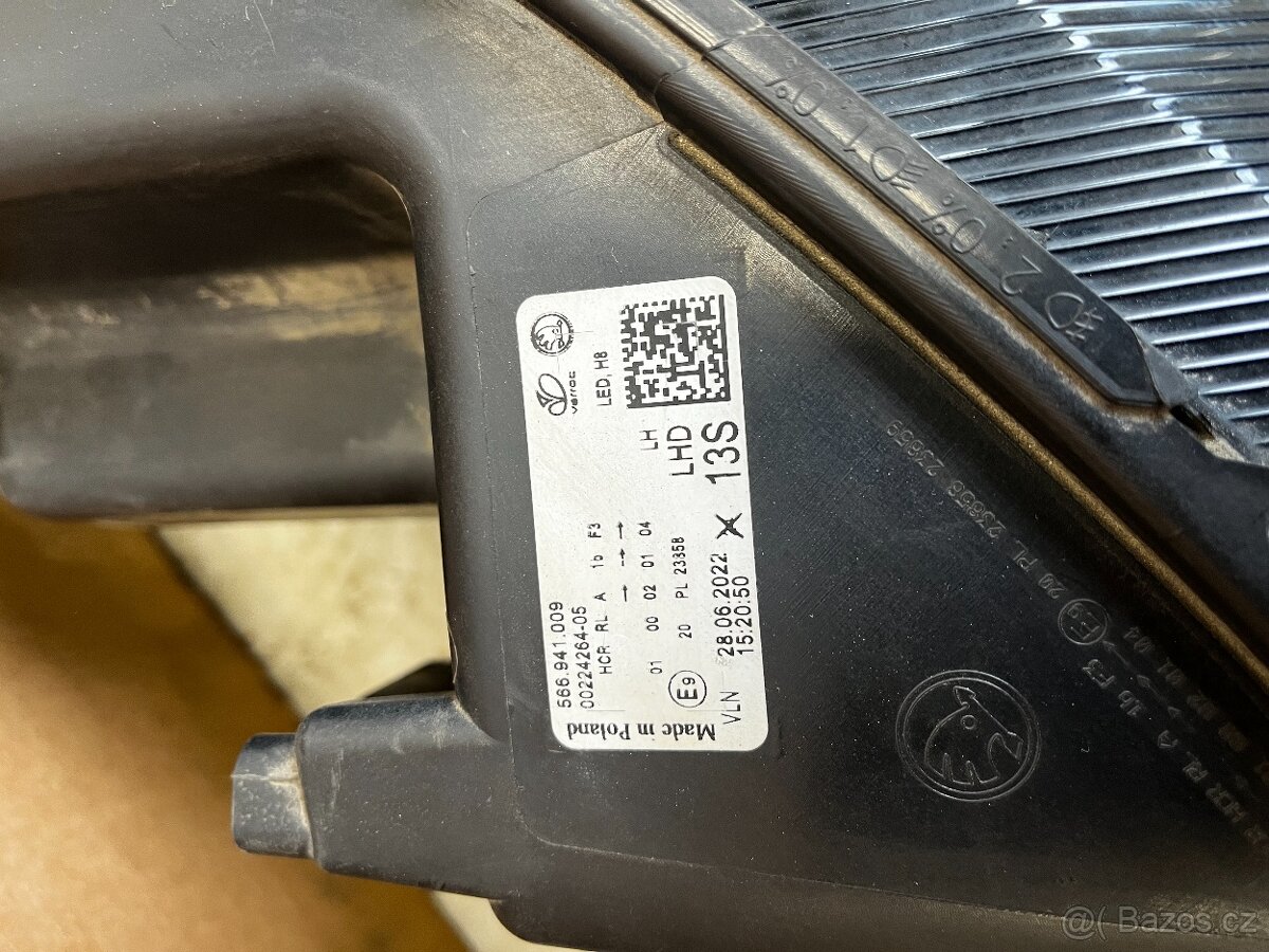 Škoda Kodiaq face lift, L.P.světlomet,566.941.009 - 2