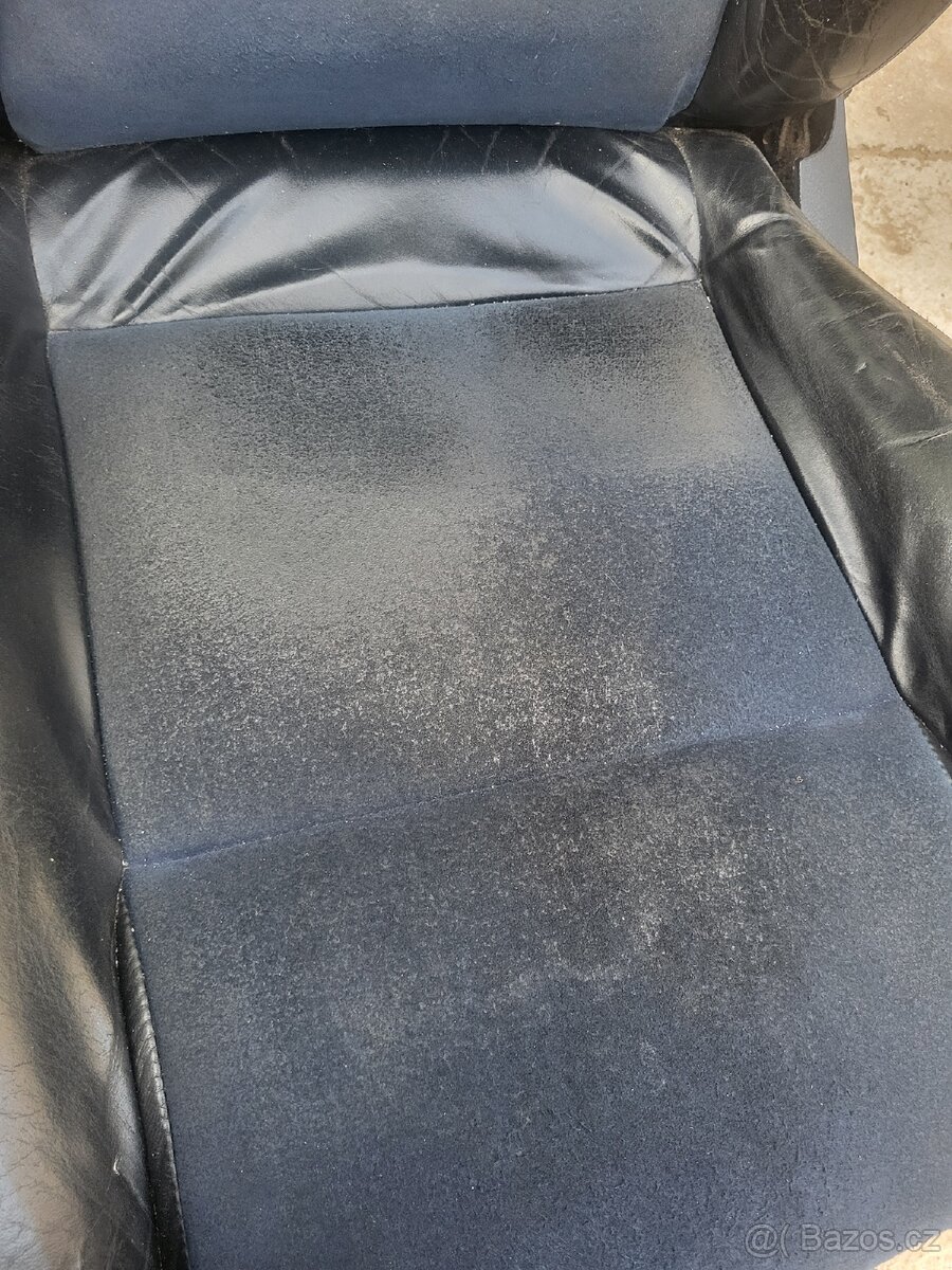 Sedačky Alcantara modré - 2