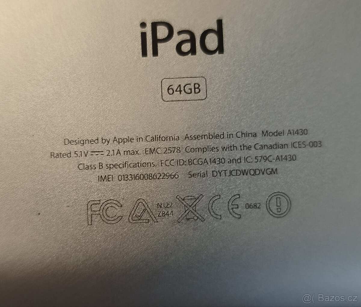 iPad Apple A 1430 64 GB - 2