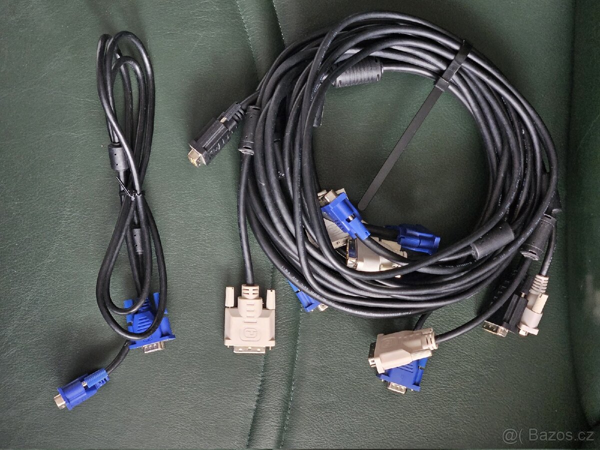 Kabely k monitoru - DVI, VGA - 2