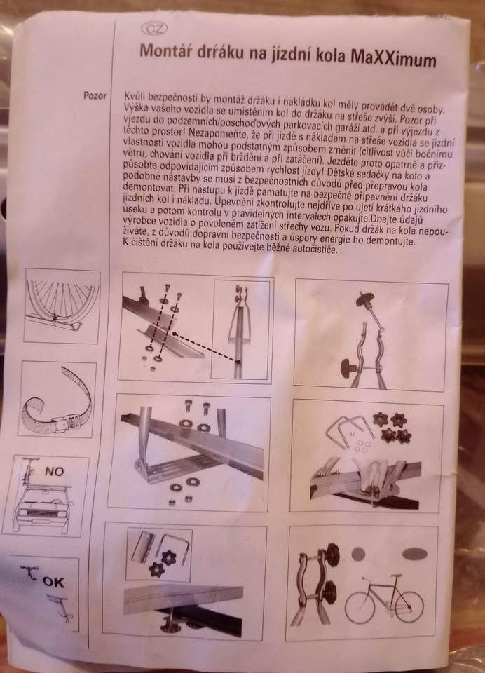Střešní nosiče kol - 2