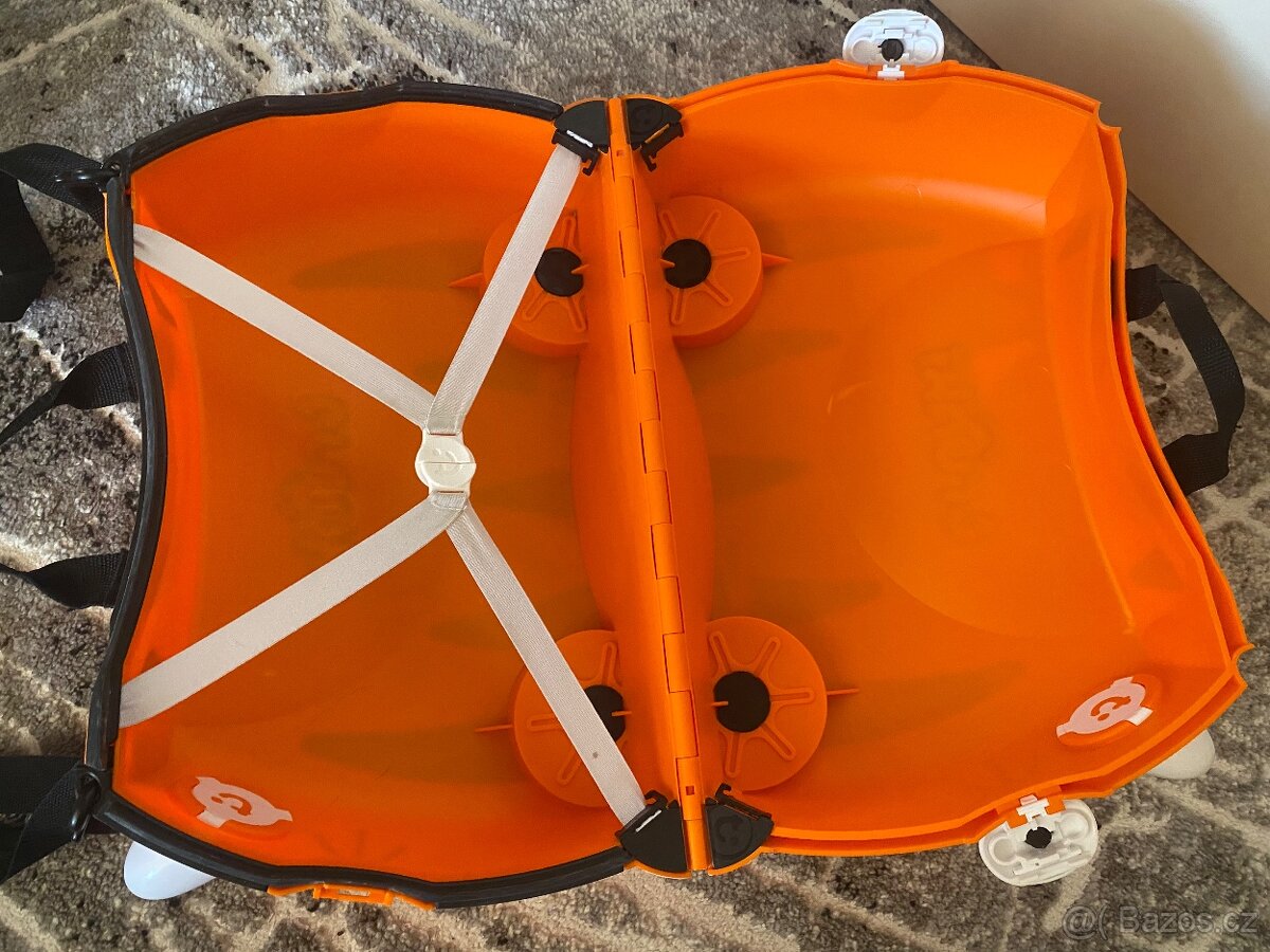 Dětský kufr - odrážedlo - Trunki s kolečky tygr - 2