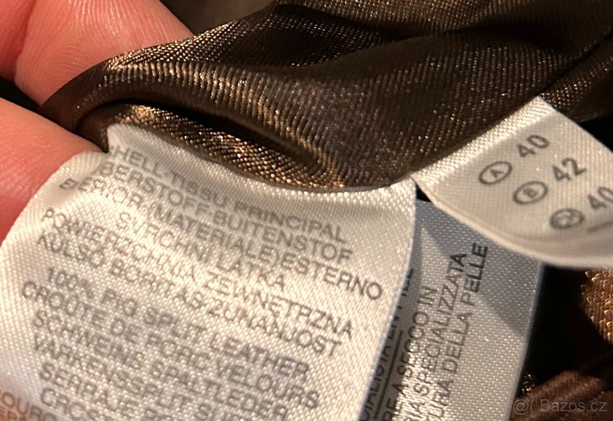 DÁMSKÁ KOŽENÁ SLIM BUNDA- 100% PIG LEATHER 38-40 - 2