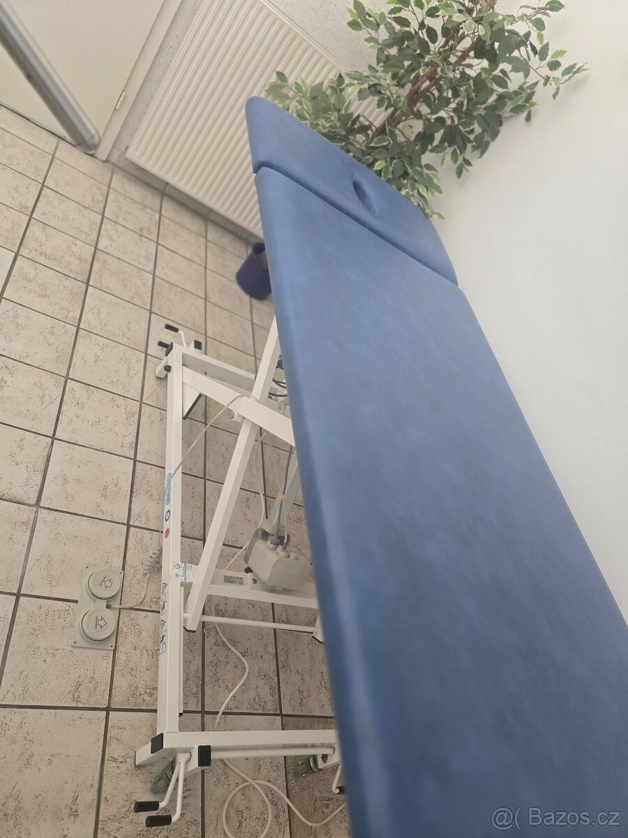 Elektrické Masážní lehátko 1 motor modré fyzio akce - 2