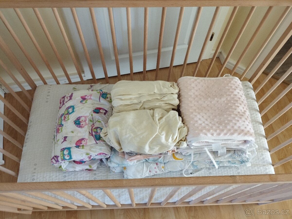 Postýlka 120x60 + veškeré příslušenství - 2