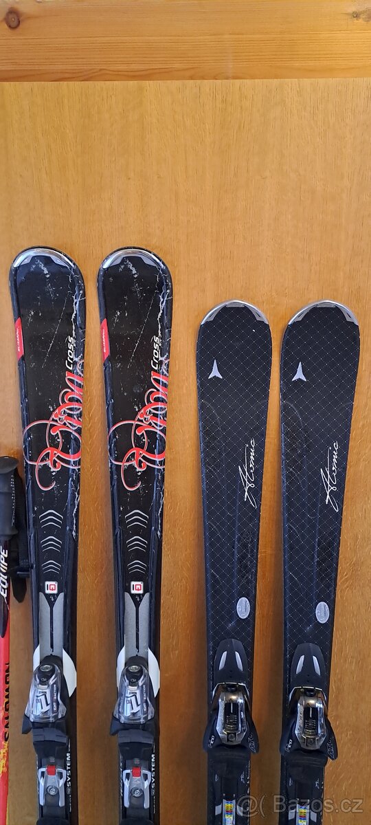 Dámské lyže 144cm,153cm,lyzaky vel 38 - 2