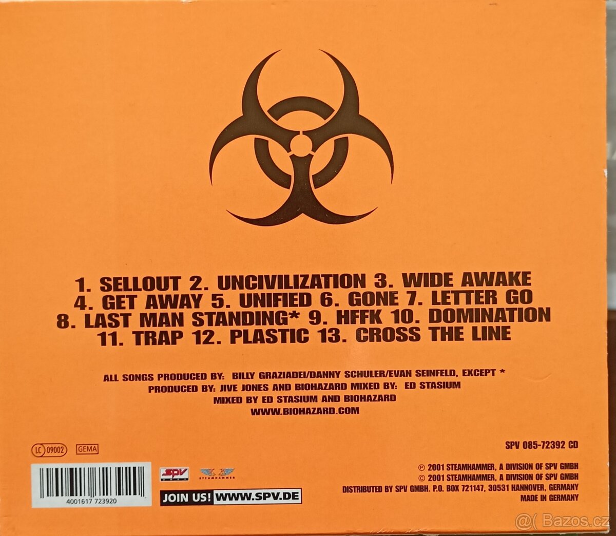 BIOHAZARD - UNCIVILIZATION (CD) - 2