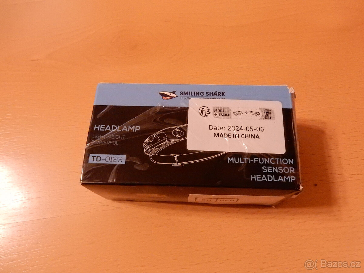 Prodám rybářskou led čelovku Smiling Shark TD-0123 černá/mod - 2