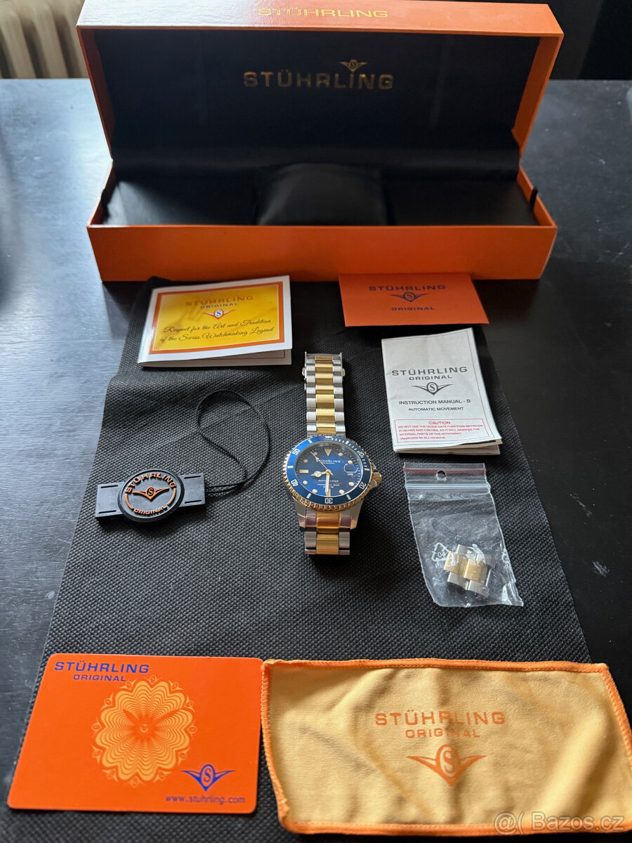 PRODÁM HODINKY STUHRLING ORIGINAL DEPTHMASTER SWISS MADE - 2