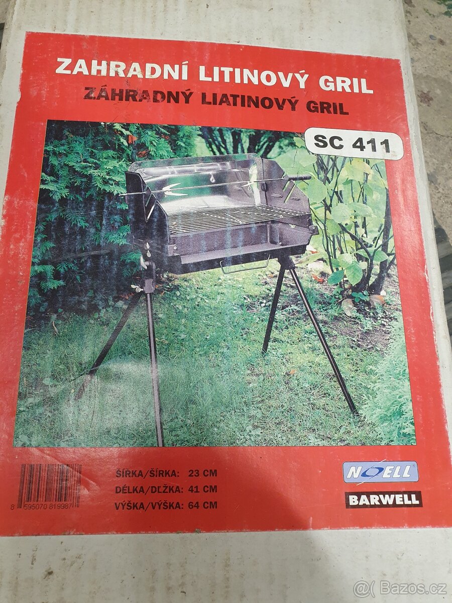 Zahradní litinový gril - 2
