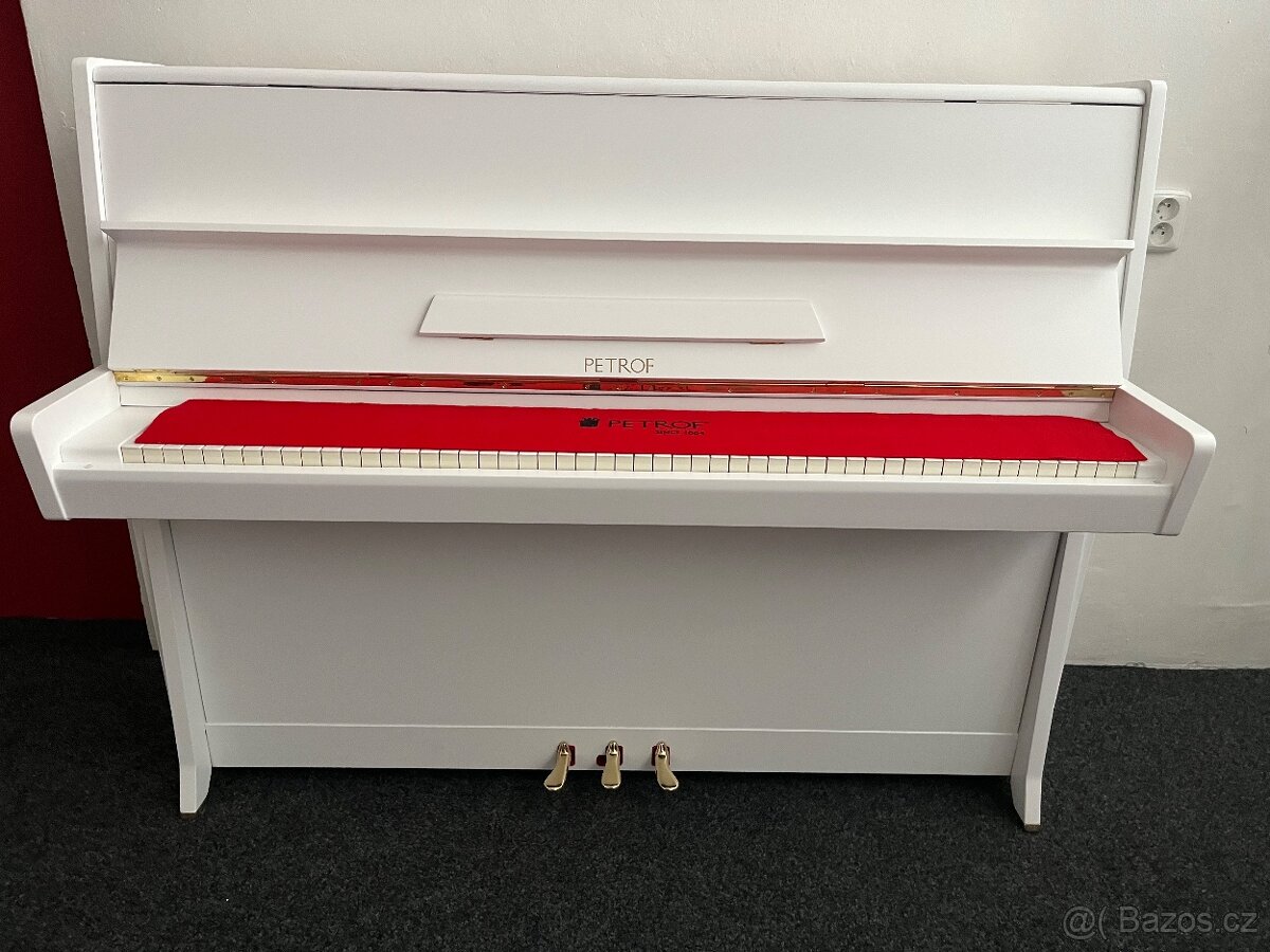 Bílý Petrof K 114 se zárukou a dopravou PRODÁNO - 2