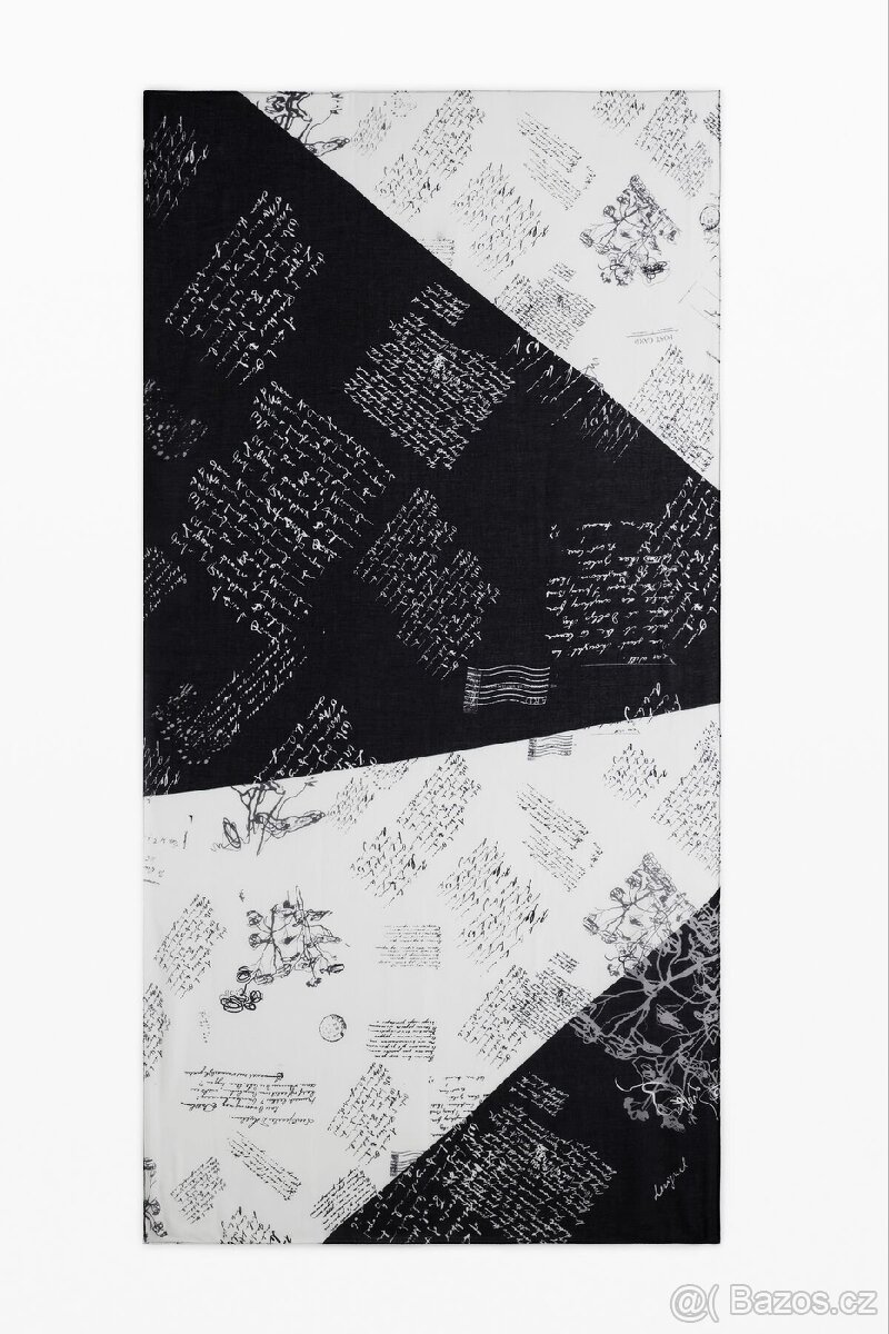 Desigual signature dámský značkový šátek šála desigual - 2