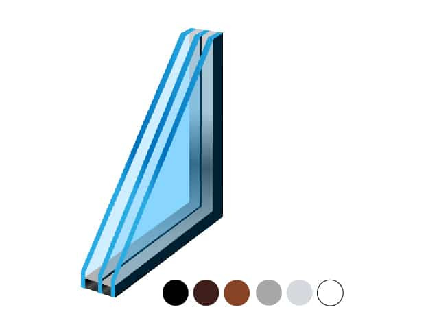 Izolační trojsko (3 sklo) smax Ug=0,5, rozměr 131,7x71,5 cm - 2