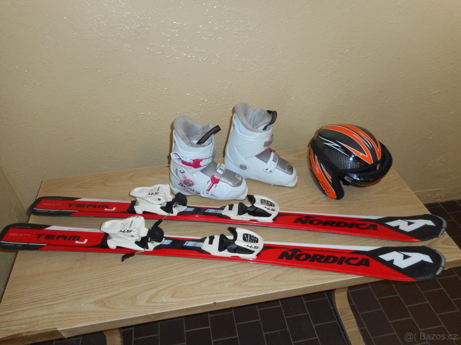 Sjezdové lyže NORDICA 120 cm - set, 9-11 let - 2