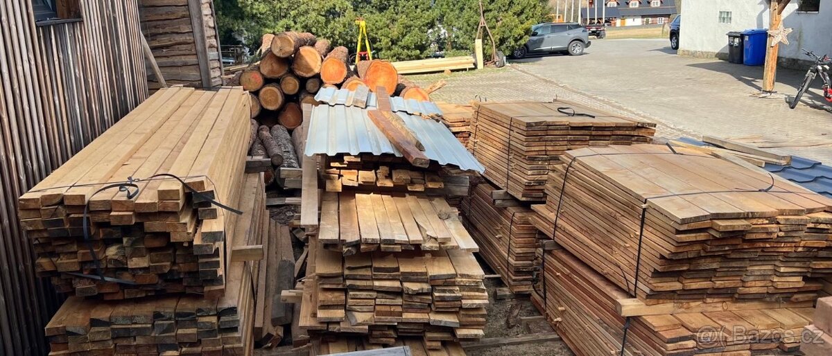 Modřínové fošny 67 ks / 50x200x4000 - 2