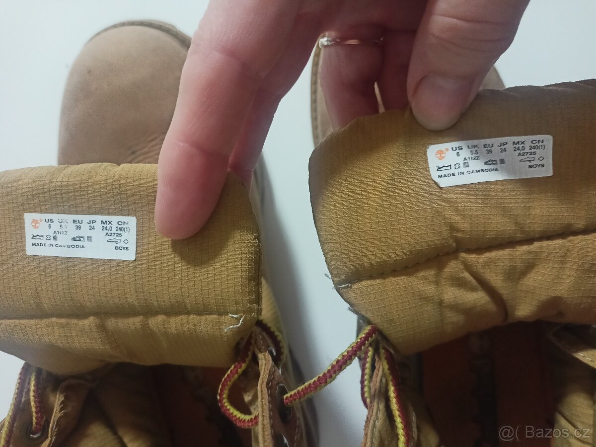 Kožené Boty Timberland, vel. 39, klasické sv.hnědé - 2