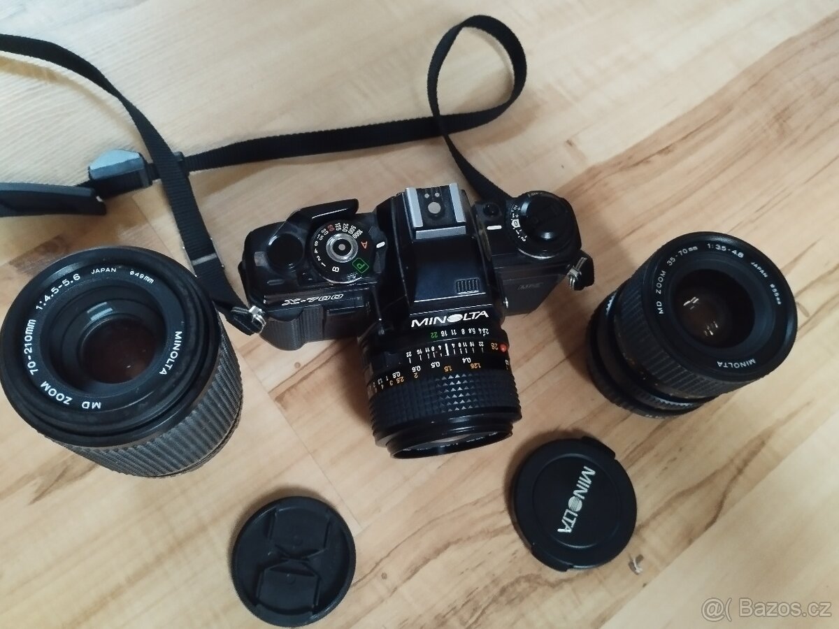 Minolta X700 s 3 objektívmi - 2