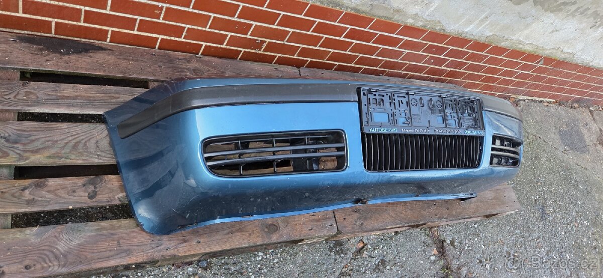 Octavia I facelift, přední nárazník, bílý, modrý - 2