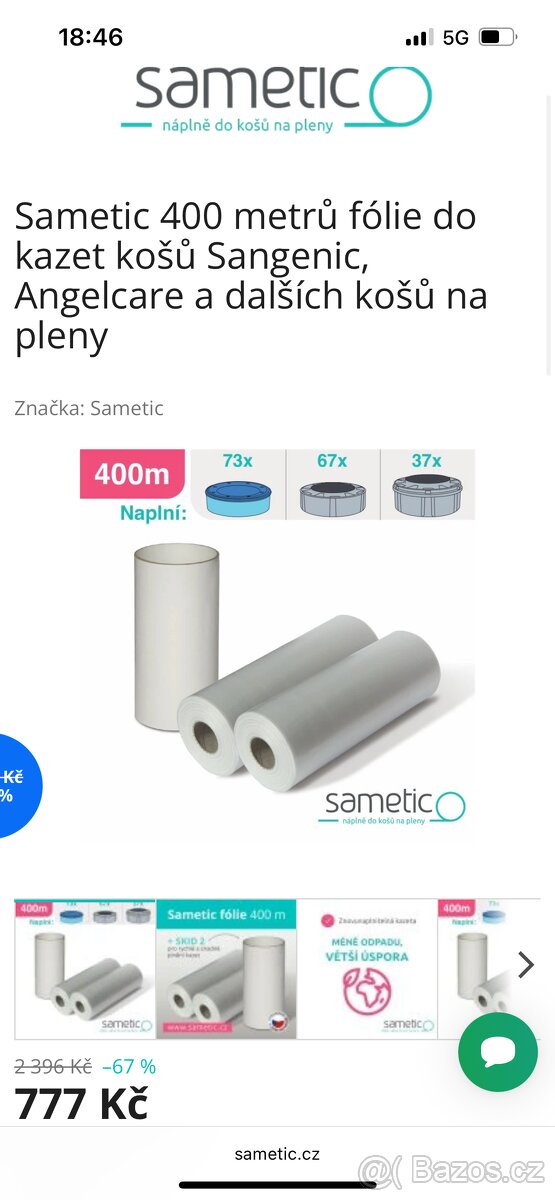 Tommee Tippee Twist & Click koš na pleny - 2