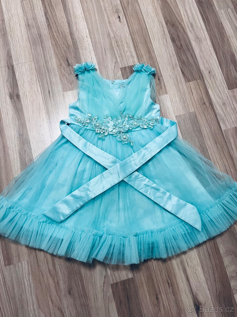 Dětské slavnostní šaty velikost 92-98 - 2