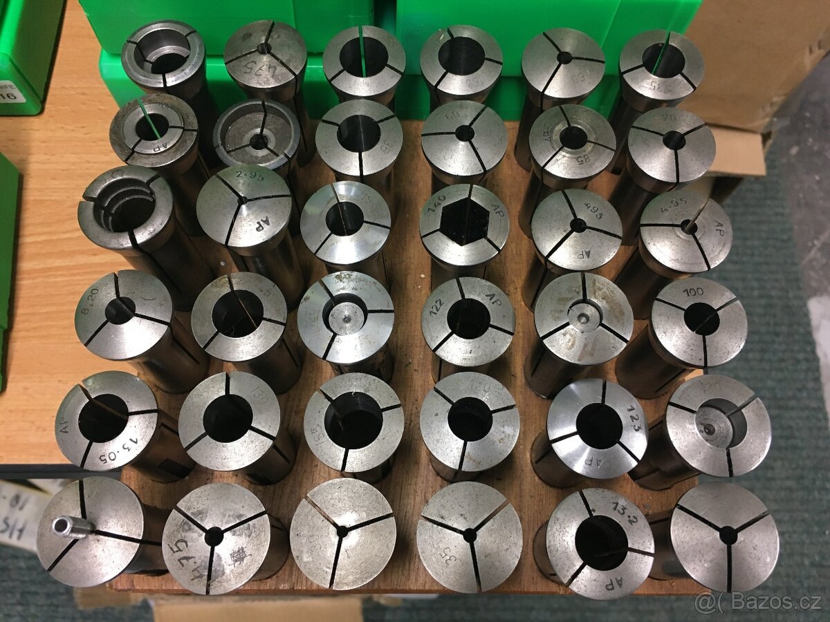 Kleštiny k CNC soustruhu cca 200 ks, 1ks/350kč - 2