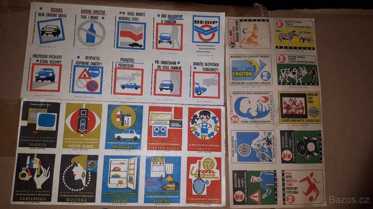 Prodám zápalkové nálepky - 2