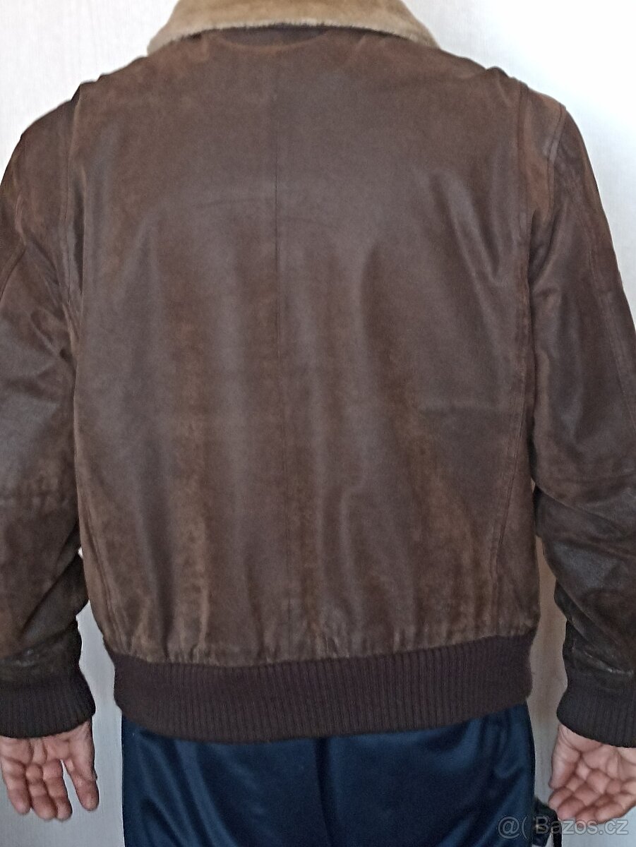 Kožená bunda pilotka - 2