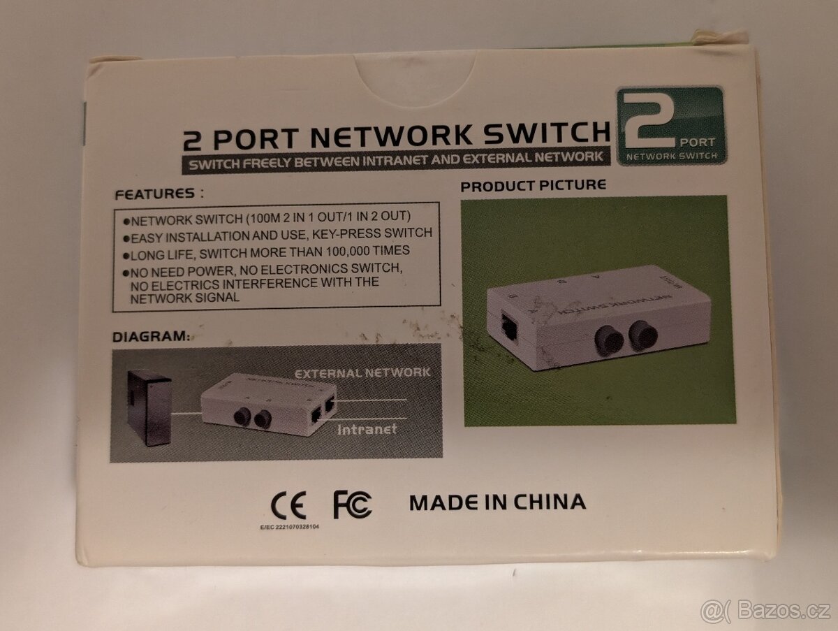 Manuálny prepínač RJ45, USB a USB/VGA - 2