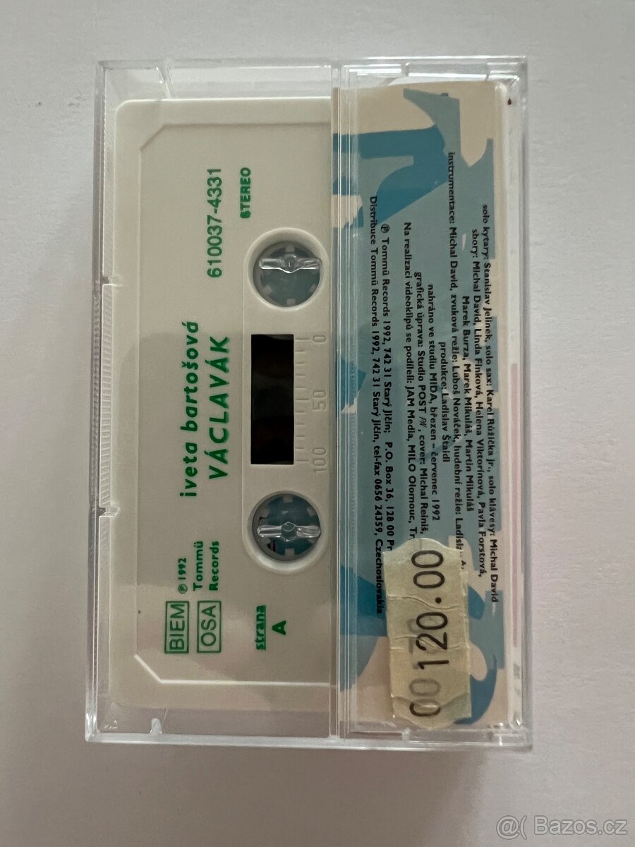 Iveta Bartošová Václavák 1992 MC kazeta - 2