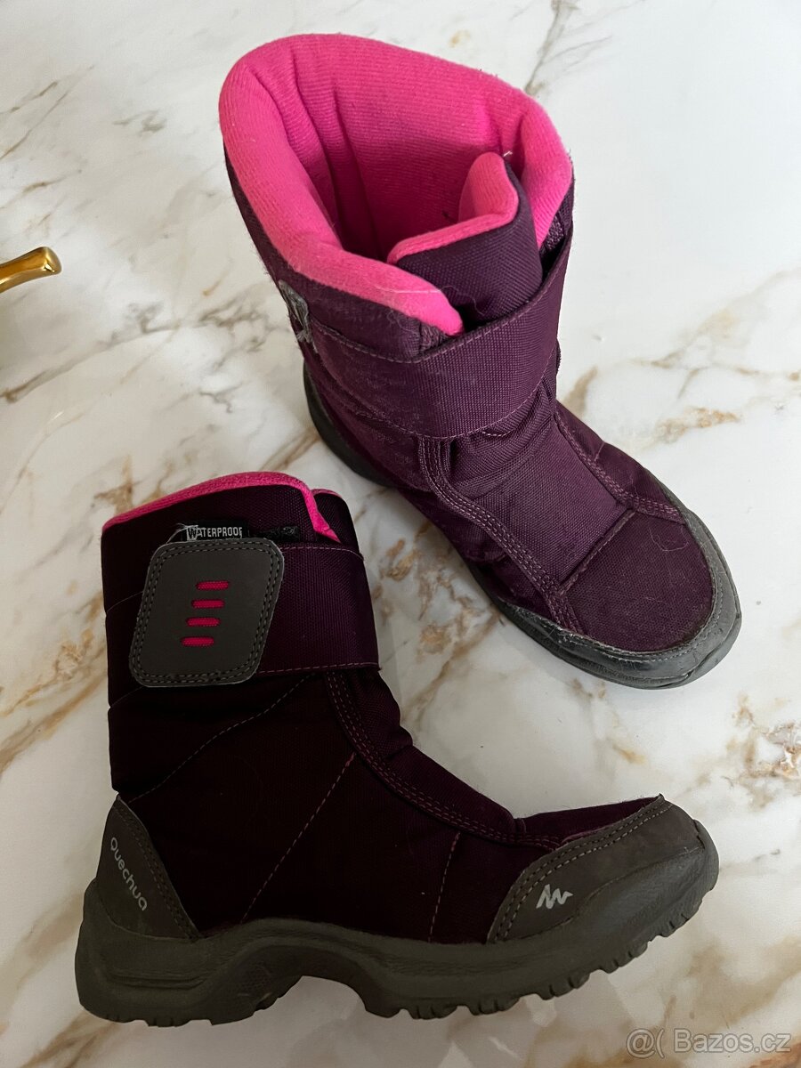 vel.32 - voděodolné ZIMNÍ BOTY/ sněhule Quechua - 2