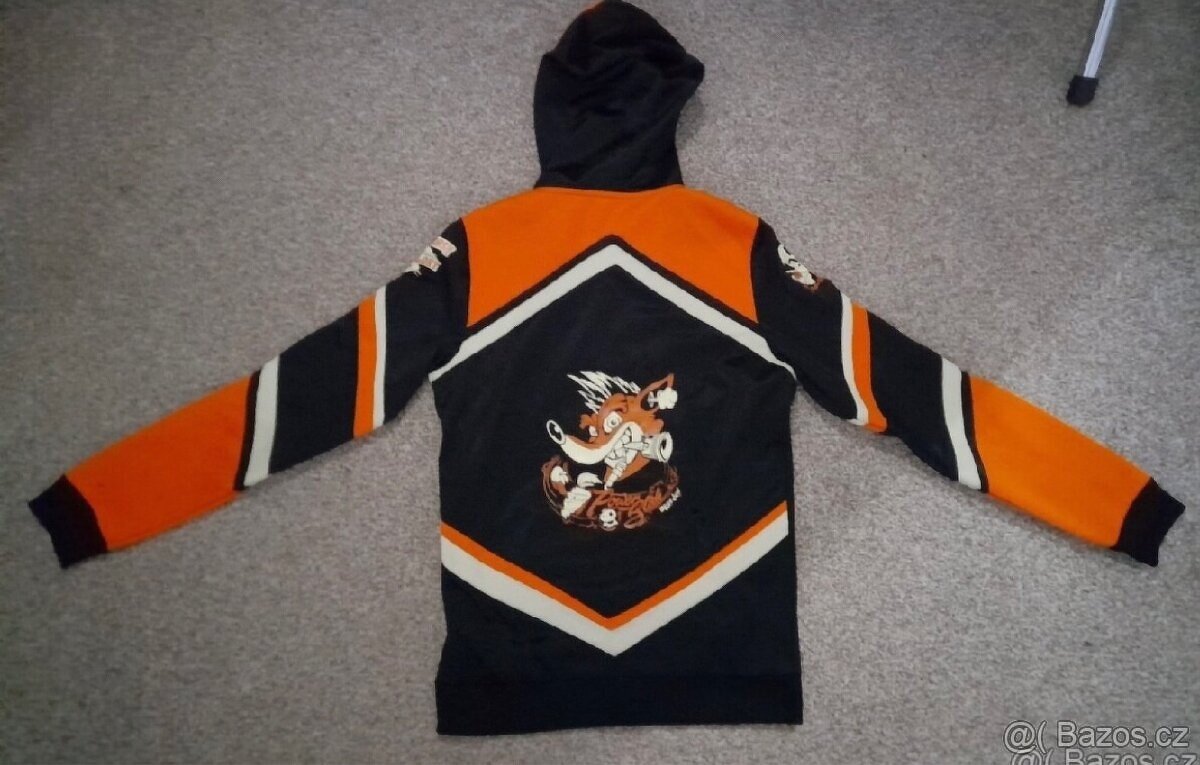 Chlapecká mikina na zip s kapucí vel.XS/158. - 2