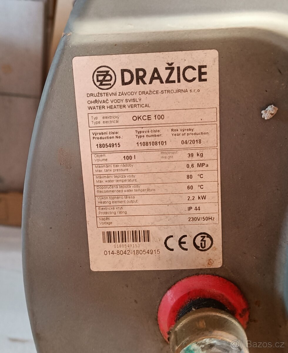 Bojler Dražice OKCE 100 - 2