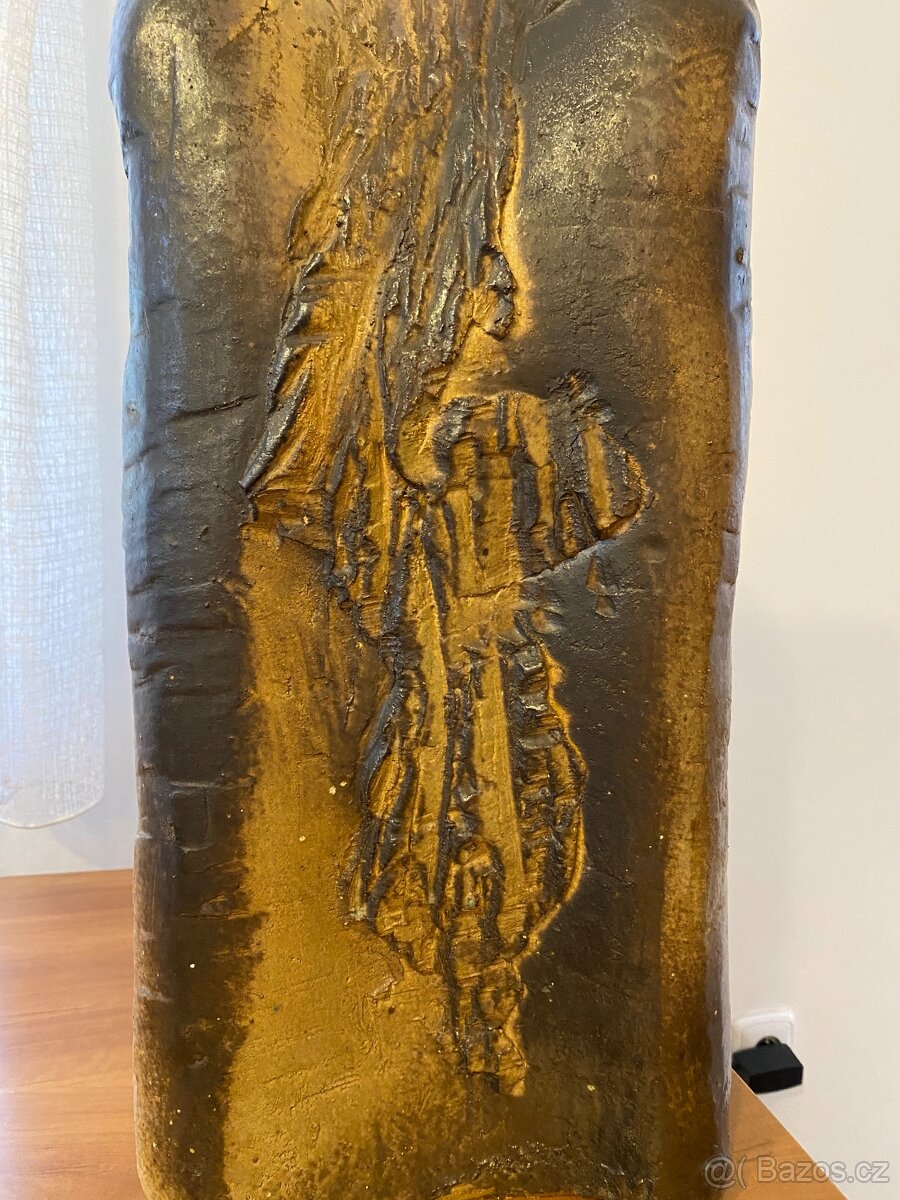 Hranatá keramická váza - 2