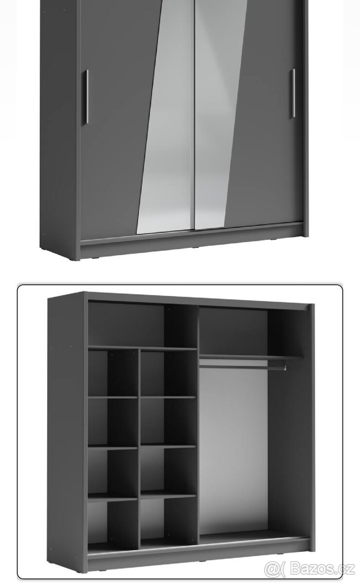 Velká šatní skříň - Sconto nábytek - 2